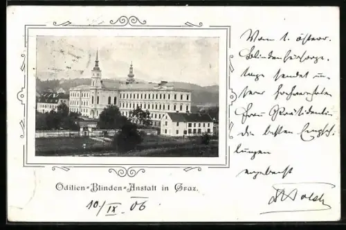 AK Graz, Odilien-Blinden-Anstalt, Passepartout