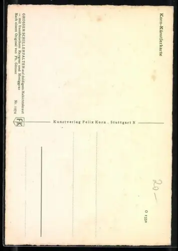 AK Grosser Schillerfalter, Schmetterling auf doldigem Habichtskraut