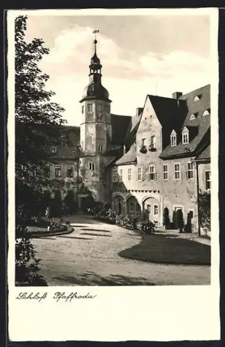 AK Pfaffroda / Olbernhau, Schloss mit Schlosshof