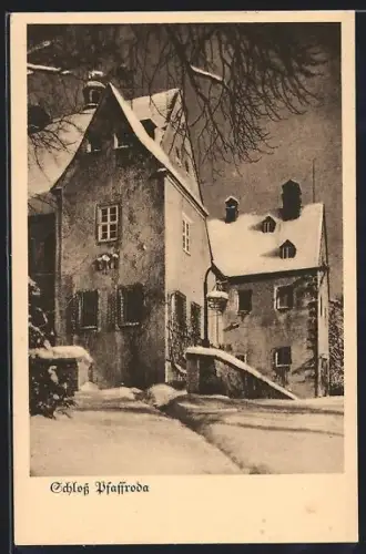 AK Pfaffroda / Olbernhau, Schloss Pfaffroda im Winter