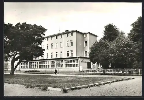 AK Heringsdorf / Ostseebad, Seebad des FDGB-Erholungsheims Erich Wirth