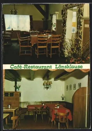 AK Borstel / Bispingen, Café Restaurant Lönsklause, Interieur, Inh. Familie Jacob