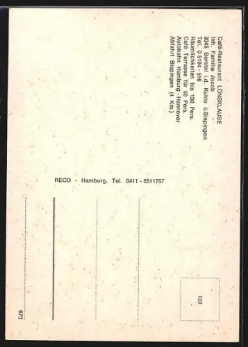 AK Borstel / Bispingen, Café Restaurant Lönsklause, Interieur, Inh. Familie Jacob