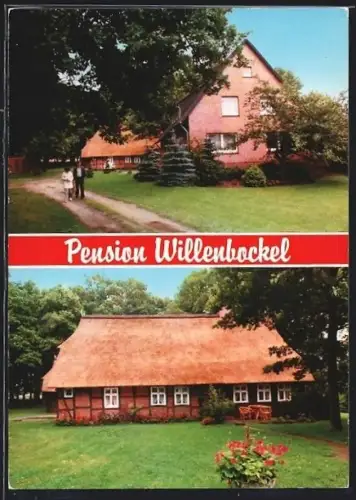 AK Behringen / Lüneburger Heide, Pension E. Willenbockel, Haverbecker Strasse 12, Aussenansicht