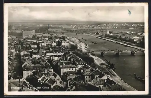 AK Frankfurt a. M., Blick nach Osten