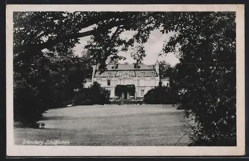 AK Frankfurt-Westend, Blick auf das Grüneburg-Schlösschen
