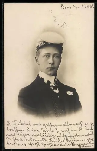 AK Kronprinz Wilhelm von Preussen als Student