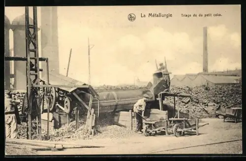 AK Couillet, Usines Matallurgiques du Hainaut, Triage du petit coke