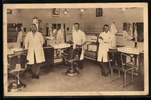 AK Friseure im Friseursalon