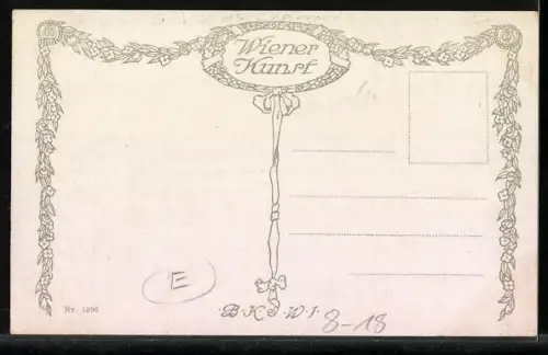 Künstler-AK Franz Wiesenthal: Zirkusprobe, Ziege auf dem Hocker, Junger Dompteur mit Peitsche, Clown