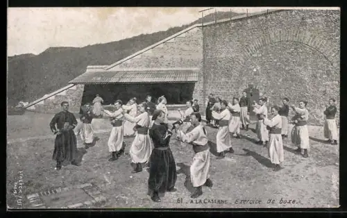 AK Zouaven beim Boxen in der Kaserne