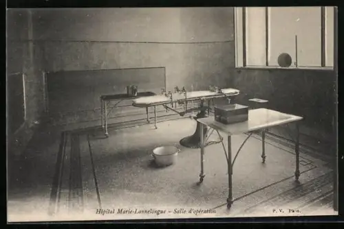AK Hopital Marie-Lannelongue, Salle d`operation, Badekultur
