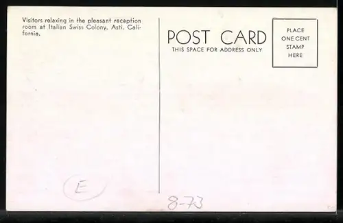 AK Asti, Italian Swiss Colony Winery, Wein