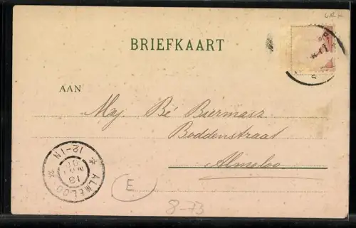 Künstler-AK 's-Gravenhage, Gäste im Nachtcafe