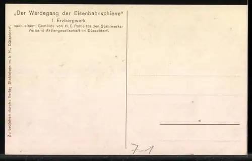 AK Bergleute im Erzbergwerk