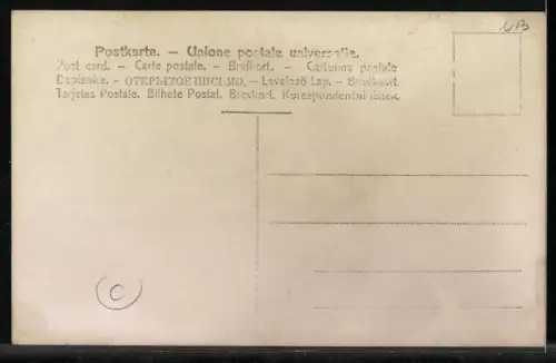 Foto-AK Vier Personen auf dem Schlitten in voller Fahrt
