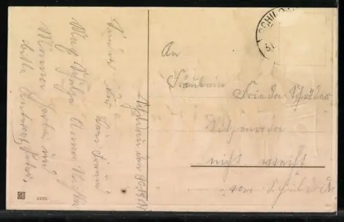 AK Musizierende Männer feiern das Neujahr auf einem kleinen Dampfer