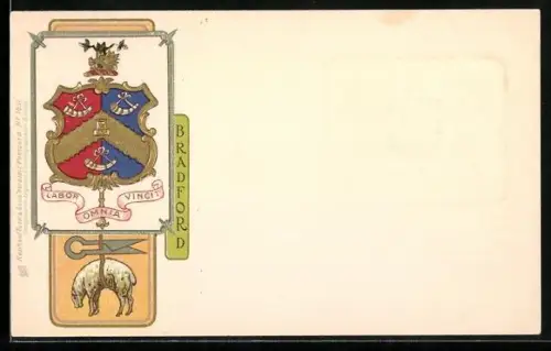 Präge-AK Bradford, Bradford Coat of Arms