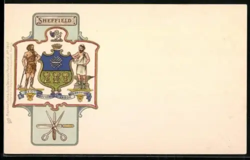 Präge-AK Sheffield, Sheffield Coat of Arms