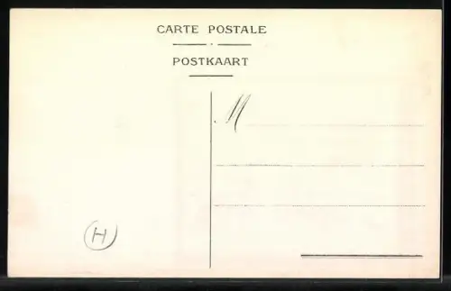 Künstler-AK Brugge, Wappen mit Stadtansicht