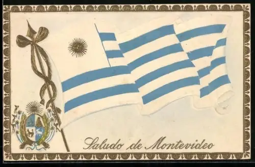 Präge-AK Montevideo, Wappen und Flagge