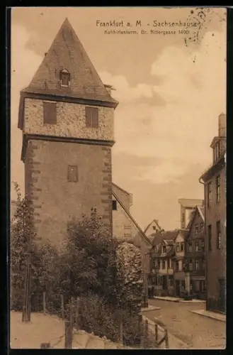 AK Frankfurt-Sachsenhausen, Kuhhirtenturm, Gr. Rittergasse 1490