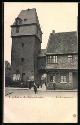 AK Frankfurt-Sachsenhausen, Partie am Kuhhirtenturm