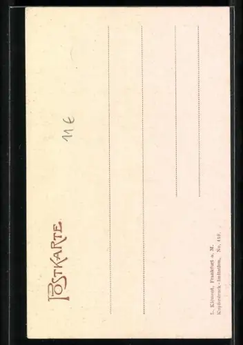 AK Frankfurt-Sachsenhausen, Partie am Kuhhirtenturm