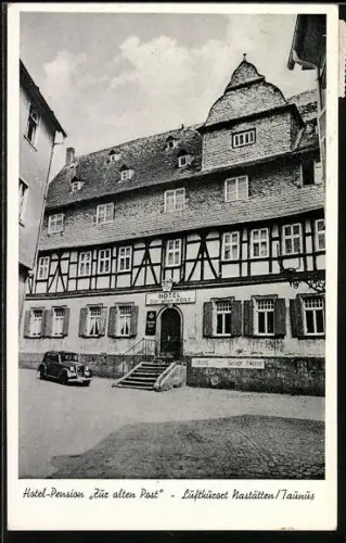 AK Nastätten /Taunus, Hotel-Pension Zur alten Post, Bes. E. Berken