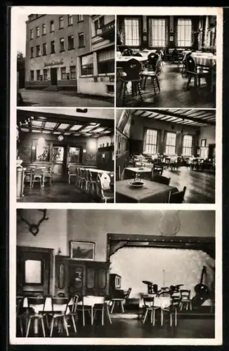 AK Oberlahnstein am Rhein, Gasthof Bahnhofsschenke, Inh. Antone Krämer, Bahnhofstrasse 3