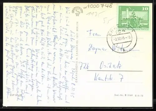 AK Erkner, Gasthof Haus Sonnenschein, Innen- und Aussenansicht