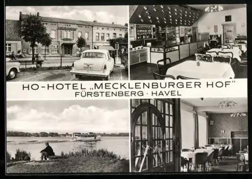 AK Fürstenberg /Havel, HO-Hotel Mecklenburger Hof