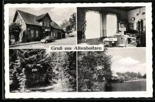 AK Altenboitzen, Gasthaus Bahnhofgaststätte, Inh. Alfred Bäsmann