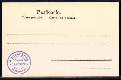 AK Achterberg /Dorfmark, Strassenpartie mit Haus