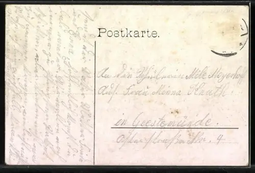 AK Achterberg /Lüneburger Heide, P. Wehrhoff`s Gasthof, Kriegerdenkmal, Herrenhaus