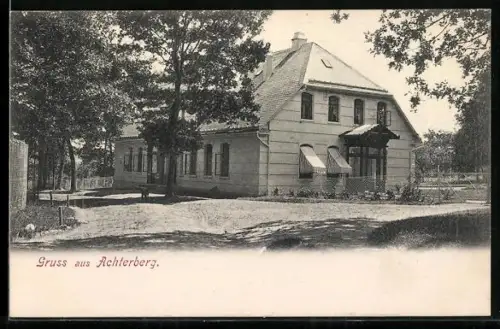 AK Achterberg /Dorfmark, Gebäudeansicht im Ort