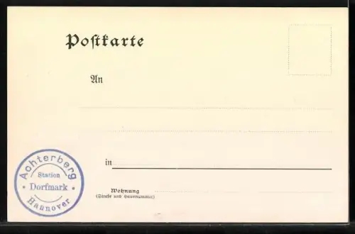 AK Achterberg /Dorfmark, Gebäudeansicht im Ort