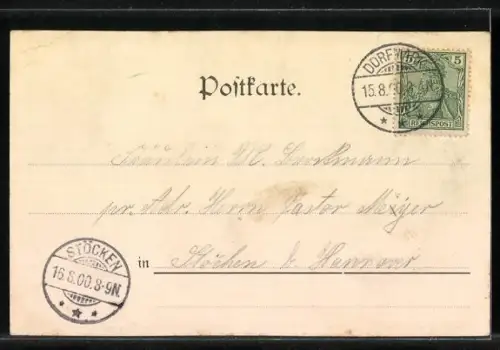 AK Achterberg /Lüneburger Heide, Ortsansicht aus der Vogelschau