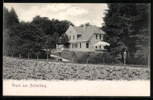 AK Achterberg /Dorfmark, Gebäude im Grünen