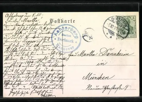 AK Achterberg /Dorfmark, Gebäude im Grünen