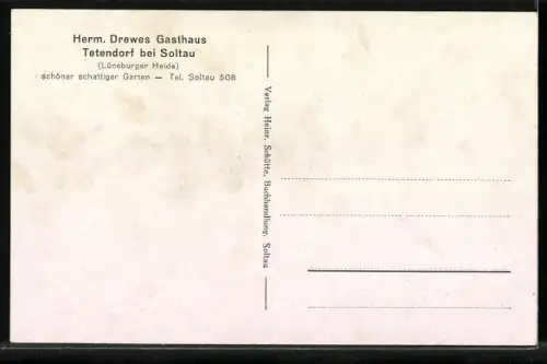AK Tetendorf bei Soltau, Herm. Drewes Gasthaus
