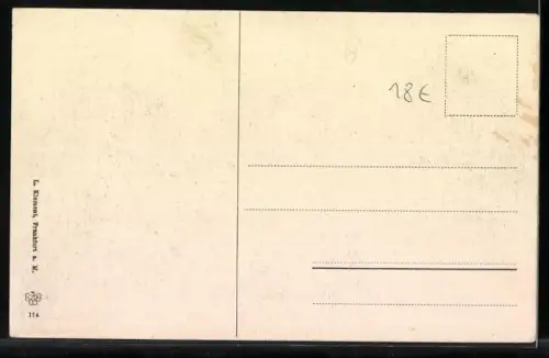 AK Frankfurt-Nordend, Günthersburg-Allee mit Parkanlage