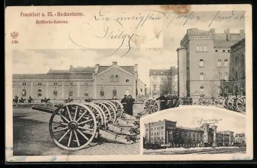 AK Frankfurt-Bockenheim, Artillerie-Kaserne, Kanonen