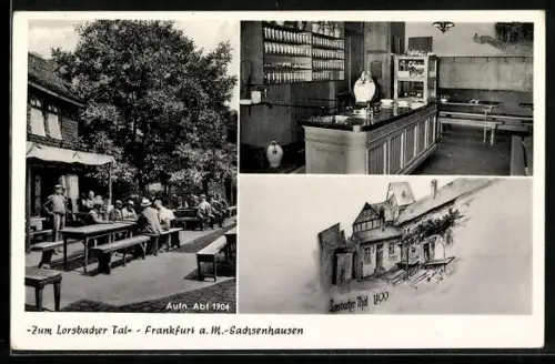AK Frankfurt-Sachsenhausen, Gasthof Zum Lorsbacher Tal, Inh. M. Widmayer, J. Würges
