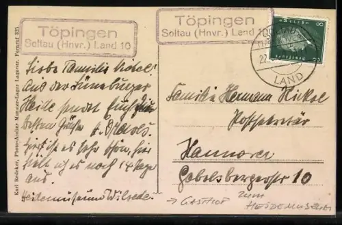 AK Töpingen /Soltau, Gasthaus zum Heidemuseum