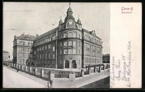 AK Gera-R., Partie an der Ostschule