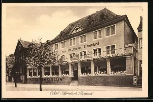 AK Boppard a. Rhein, Hotel Restaurant Rheinlust, Inh. Jos. Christ