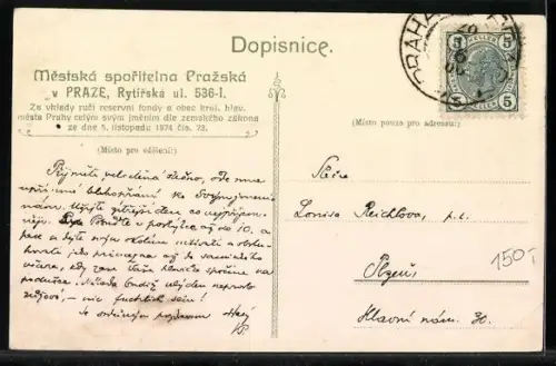 AK Prag / Praha, Mestska sporitelna