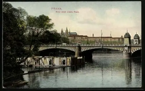 AK Prag / Praha, neue Kaiser Franzens-Brücke