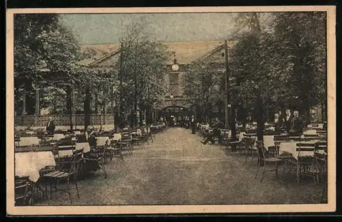 AK Prag / Praha, J. Matejky velkorestaurace, Strelecky ostrov